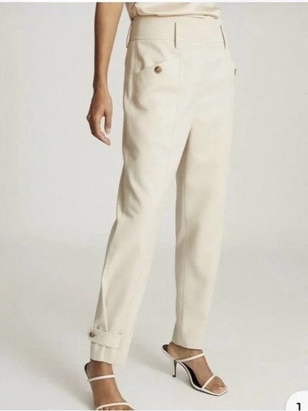 REISS Front Packet Tapered Trousers Size US 4